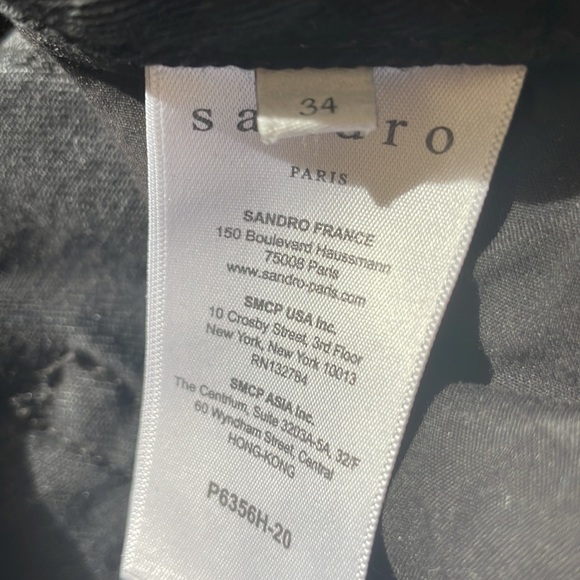 Sandro Raw Hemmed HighRise Straight Leg Jeans - Picture 3 of 8